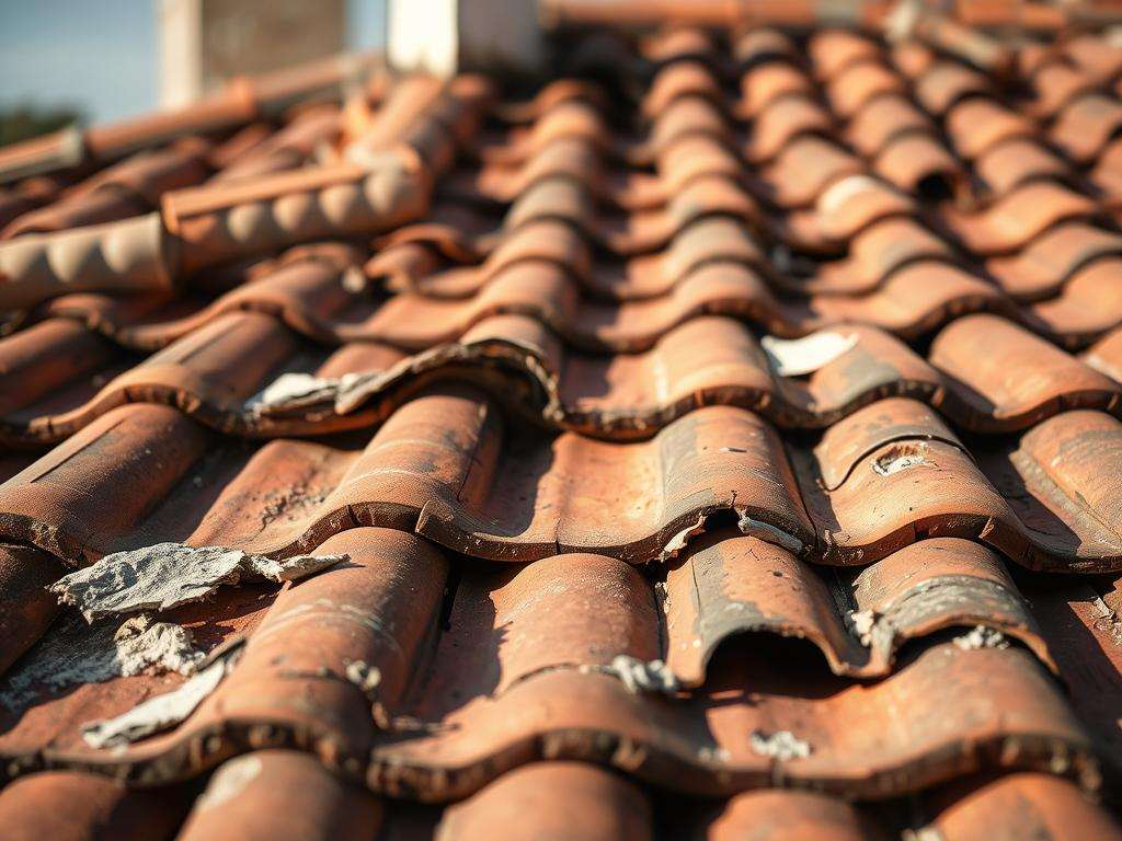 tile roof damage